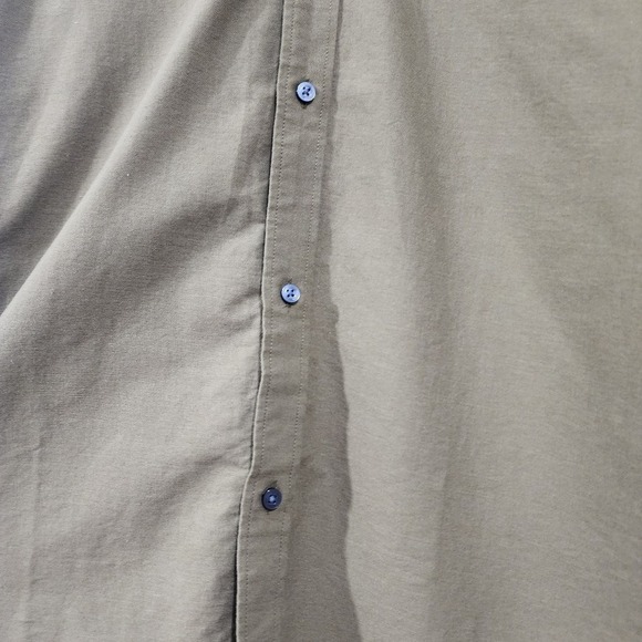 Everlane Men's Organic Cotton Button Down Shirt Olive Green XL Tall Long Sleeve - Picture 5 of 9